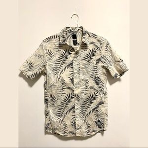 H&M | Summer Print Beige Shirt